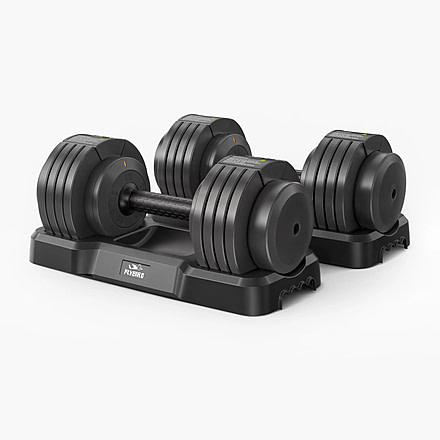 Flybird Fitness FLYBIRD 55Lbs Adjustable Dumbbell Pair 2B983C8E, 55LBS - Set of 2, NSKFBDB55LB*2