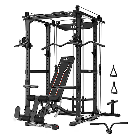 Flybird Fitness Flybird Power Rack Set For Limited Gym Space, Multi, One Size, 8385322877186
