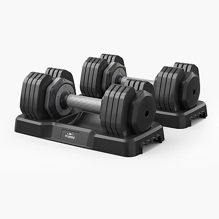 Flybird Fitness FLYBIRD Quick Adjustable Dumbbell Weight Set 25LBS 50D976A2, 25LBS - Set of 2, NSKFBDB25LB*2