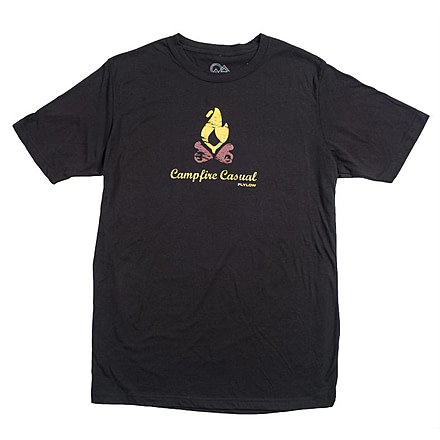FlyLow Campfire T - Men's-Black-Small