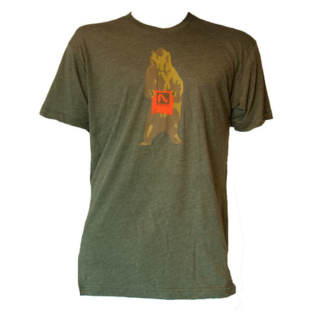 FlyLow Grizzly T-Shirt - Men's-Heather Forest-Large