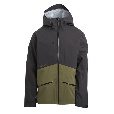 FlyLow Higgins 2.1 Jacket - Mens, Black/Seaweed, Large, 2340-1804