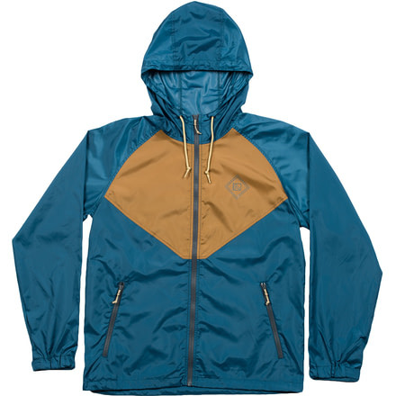 FlyLow Maclean Windbreaker - Men's-Ocean-Large