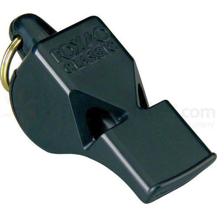 Fox 40 Plastic Whistle, Black, Black, F40-040