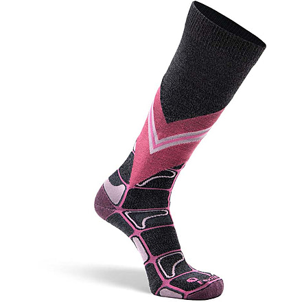 Fox River Afton Ultra-Lightweight Over-the-Calf Ski and Snowboard Sock - Womens, Grey/Pink, Medium, 143700