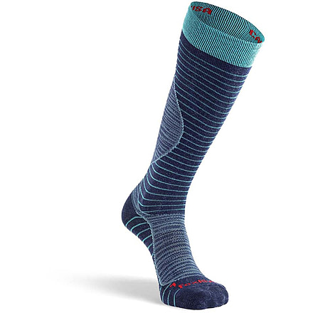 Fox River Carve Ultra-Lightweight Over-The-Calf Ski and Snowboard Sock - Womens, Blue, Medium, 158723