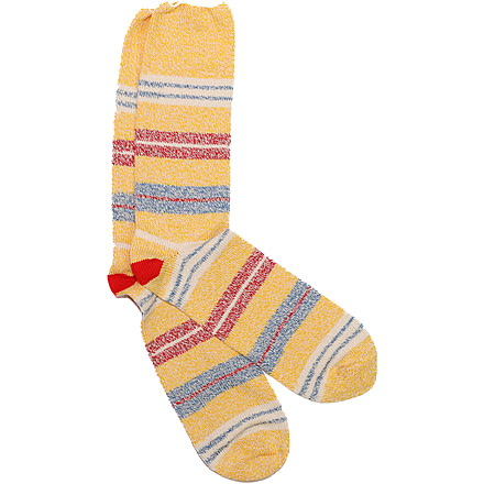 Fox River Crafting Stripe Lightweight Crew Crafting Sock - Mens, Yellow, Large, 199541