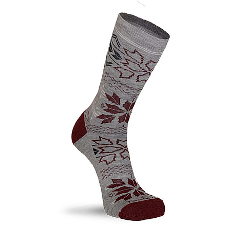 Fox River Fair Isle Medium Weight Crew Hiking Sock - Mens, Grey, Extra Large, 187189