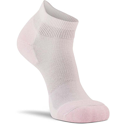 Fox River Her Diabetic Lightweight Quarter Crew Sock - Womens, 2 per Pack, White/Pink, Medium, 126589