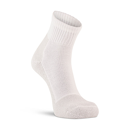 Fox River Mens Wick Dry Athletic Heavyweight Quarter Crew Everyday Sock - 2 Pack FC2C82C2, White, Large, 165710