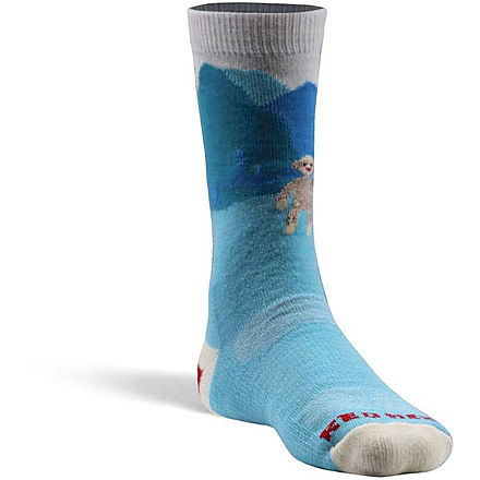 Fox River Monkey Business Lightweight Crew Hiking Sock -Kids, Capri Blue, Medium, 109969