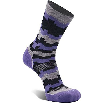 Fox River Sedona Medium Weight Crew Hiking Sock - Womens, Grey/Violet, Large, 137671