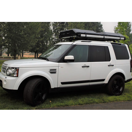 Freespirit Recreation Adventure Series Automatic Hard-Top 49in Roof Top Tent, Grey Body/Blk Fly/Blk Top/Silver Trim, RTAH49307