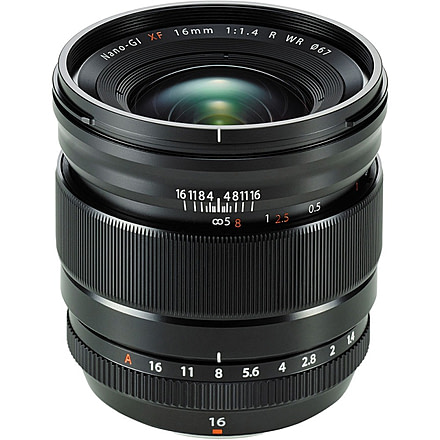 Fujifilm XF16mm F1.4 R WR Camera Lenses, Black, Small, 16463670