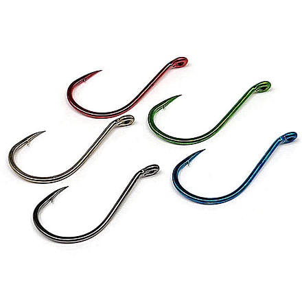Gamakatsu 0 Hook Assortment, Needle Point, Octopus, Assorted, Size 6, 25 per Pack, 2507