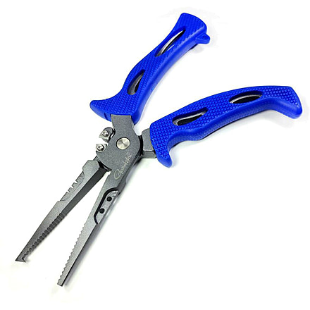 Gamakatsu Fishing Pliers 45 Stainless, 9in, Blue, P005