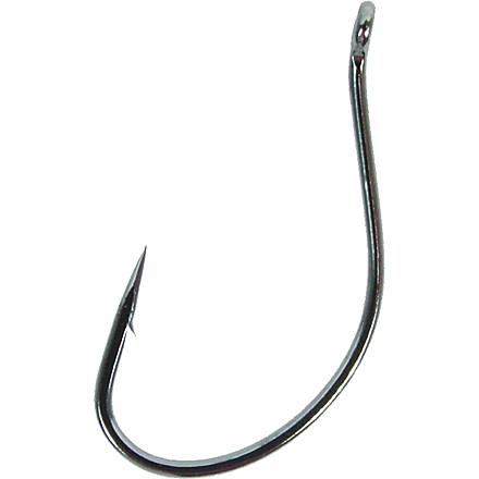 Gamakatsu Split Shot/Drop Shot Hook, Needle Point Ringed Eye, NS Black, Size 4, 25 per Pack, 50408-25