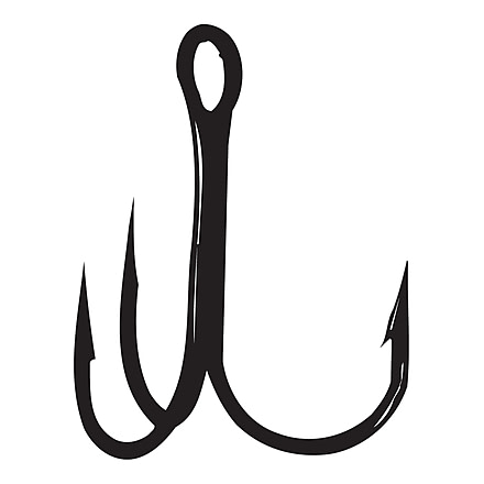 Gamakatsu Treble RB Hook, NS Black, Size 3, 8 Per Pack, 47408.5