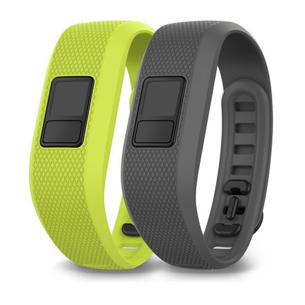 Garmin Accessory Bands Bangle, Vivofit 3, Slate/Borealis Green, Regular 010-12452-01