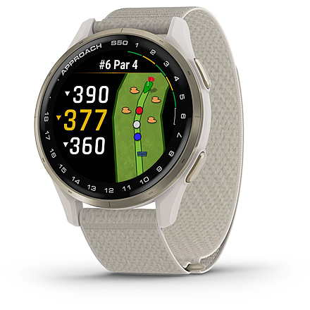 Garmin Approach S50 GPS Golf SmartWatch, Ivory, 010-03010-01