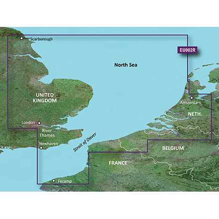 Garmin BlueChart g2 Dover to Amsterdam and England Southeast v2010.5-v12 microSD Card w/SD Adapter 010-C0761-20
