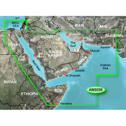 Garmin BlueChart g2 The Gulf and Red Sea v2010.5-v12 microSD Card w/SD Adapter 010-C0924-20