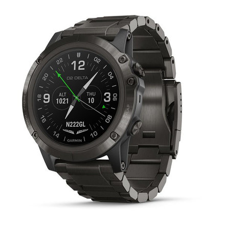 Garmin D2 Delta PX, Sapphire, GPS Watch, NA, Carbon Gray DLC Ti/DLC Ti 010-01989-30