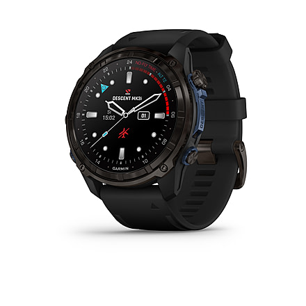 Garmin Descent Mk3i 51 mm, Carbon Gray DLC Titanium with Black Silicone Band, 010-02752-10