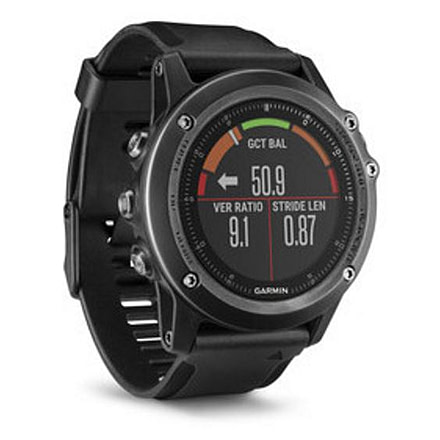 Garmin Fenix 3 HR GPS Training Watch,Gray,Black Silicone Band 010-01338-70