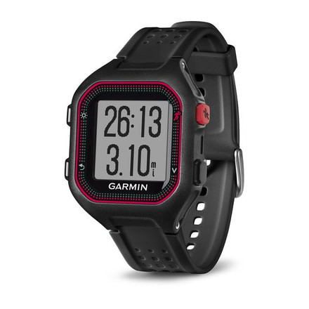 Garmin Forerunner 25, GPS, Americas/PAC, Black/Red, Large 010-01353-00