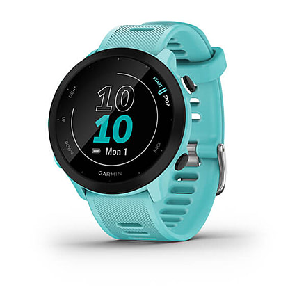 Garmin Forerunner 55 Watches, Aqua, 010-02562-02