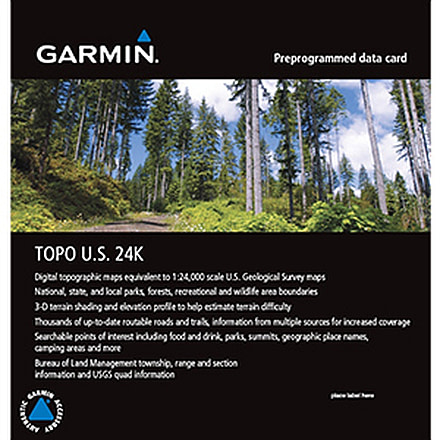 Garmin TOPO U.S. 24K Southeast card