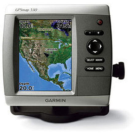 Garmin GPSMAP 530 w/Int GPS ant., worldwide satellite imagery, built-in inland lakes detail for US, g2 Vision compatible GPS Fishfinders 010-00612-00 w/ Free S&amp;H