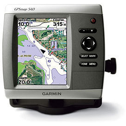 Garmin GPSMAP 540 w/Int GPS ant., worldwide satellite imagery, built-in BlueChart g2 for US coastal, g2 Vision compatible GPS Fishfinders 010-00614-00 w/ Free S&amp;H