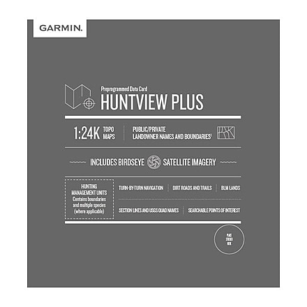 Garmin HuntView Plus - California-North, MicroSD/SD 2020 Update, 010-12599-04