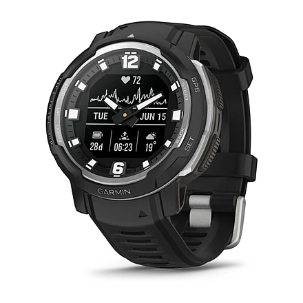 Garmin Instinct Crossover Watch, Standart Edition, 45mm, Black, 010-02730-13