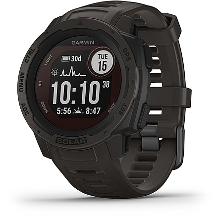 Garmin Instinct Solar Watch, Graphite, 010-02293-10