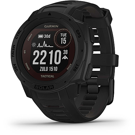Garmin Instinct Solar Watch - Tactical Edition, Black, 010-02293-13