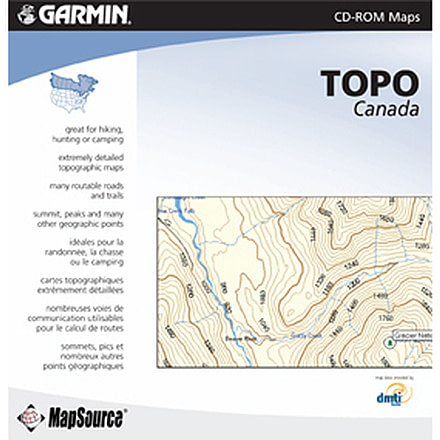 Garmin On the Trail Maps GPS MapSource TOPO Canada 010-10469-00 w/ Free S&amp;H