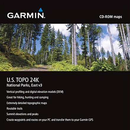 Garmin On the Trail Maps GPS MapSource US TOPO 24K, National Parks - East 010-10449-00 w/ Free S&amp;H