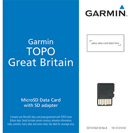 Garmin On the Trail Maps GPS TOPO Great Britain - Southern England &amp; Wales 010-C0928-00 w/ Free S&amp;H