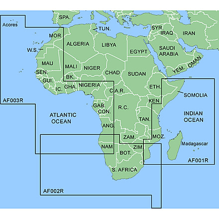 Garmin On The Water GPS Cartography BlueChart: Africa Regular Map w/ Free S&amp;H