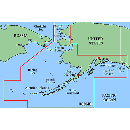 Garmin On The Water GPS Cartography BlueChart: Alaska Bathymetric Map w/ Free S&amp;H