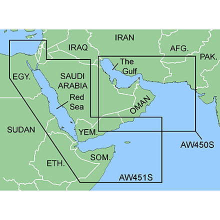 Garmin On The Water GPS Cartography BlueChart: Asia West Small Map w/ Free S&amp;H