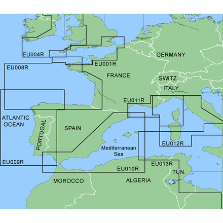 Garmin On The Water GPS Cartography BlueChart: Atlantic Coast Europe Regular Map w/ Free S&amp;H