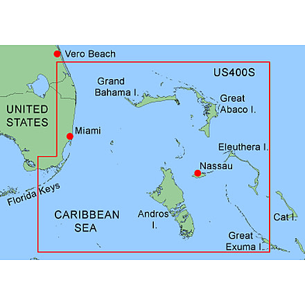 Garmin On The Water GPS Cartography BlueChart: Caribbean &amp; Central America Small Map w/ Free S&amp;H
