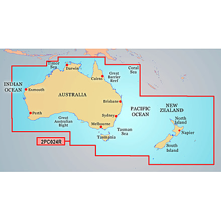 Garmin On The Water GPS Cartography BlueChart g2: Australia &amp; New Zealand Regular Map 010-C0682-00 w/ Free S&amp;H