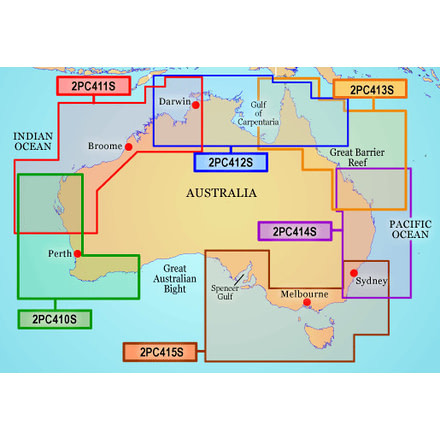 Garmin On The Water GPS Cartography BlueChart g2: Australia Small Map w/ Free S&amp;H
