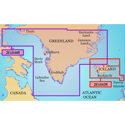 Garmin On The Water GPS Cartography BlueChart g2: Greenland &amp; Iceland Regular Map w/ Free S&amp;H