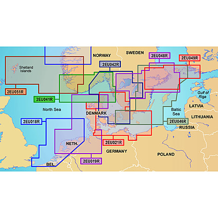 Garmin On The Water GPS Cartography BlueChart g2: Nordic Countries Regular South Map w/ Free S&amp;H